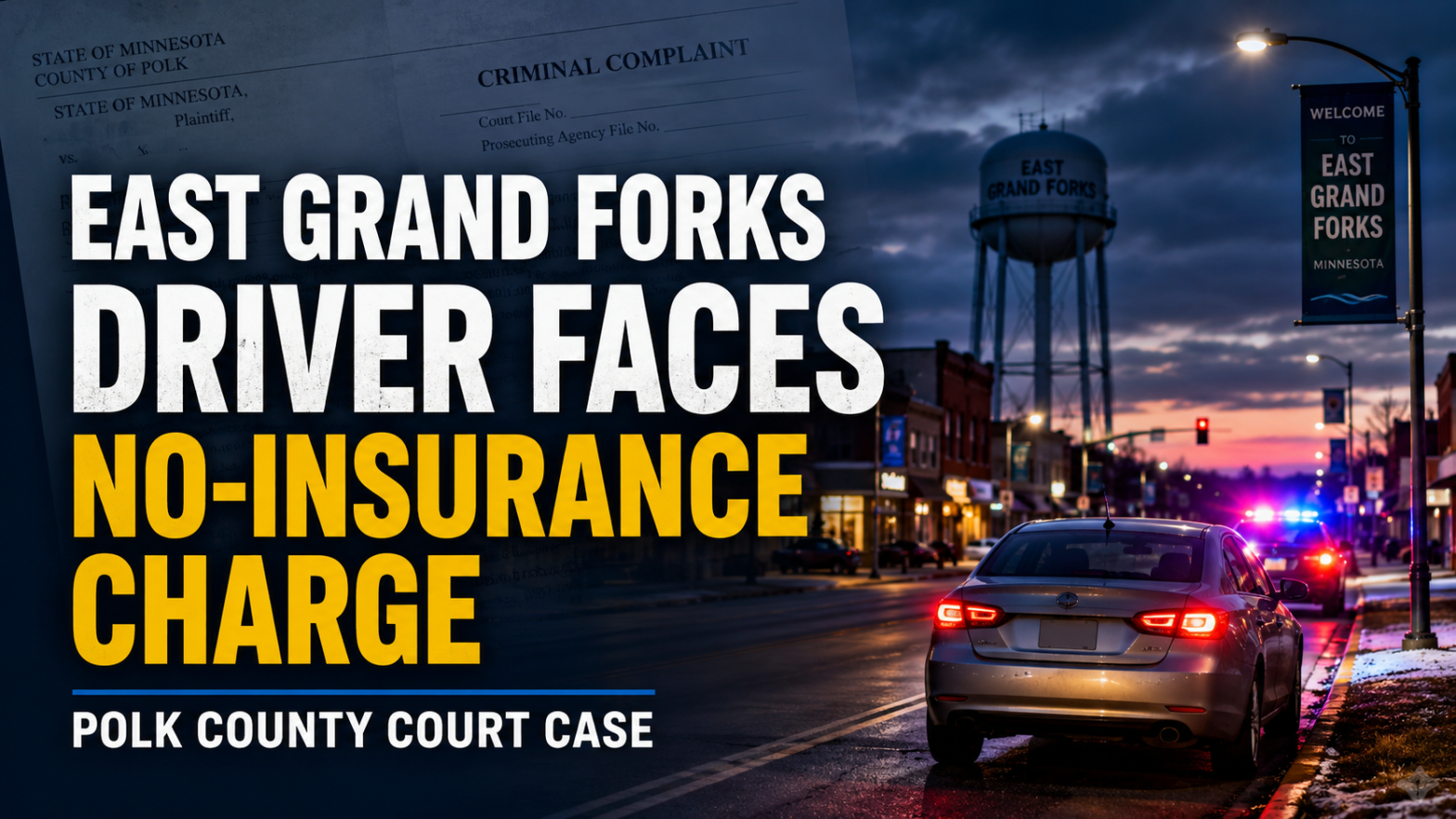 East Grand Forks Driver Charged In Insurance Case