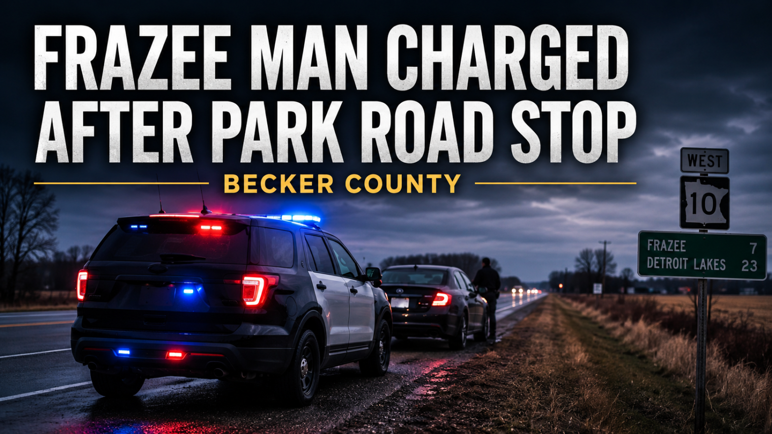 Frazee Man Charged After Park Road Stop