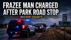 Frazee Man Charged After Park Road Stop