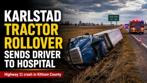 Karlstad Tractor Rollover Injures Davenport Man
