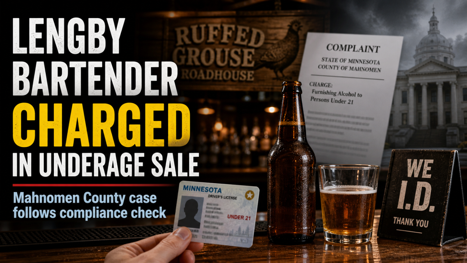 Lengby Bartender Charged In Underage Sale