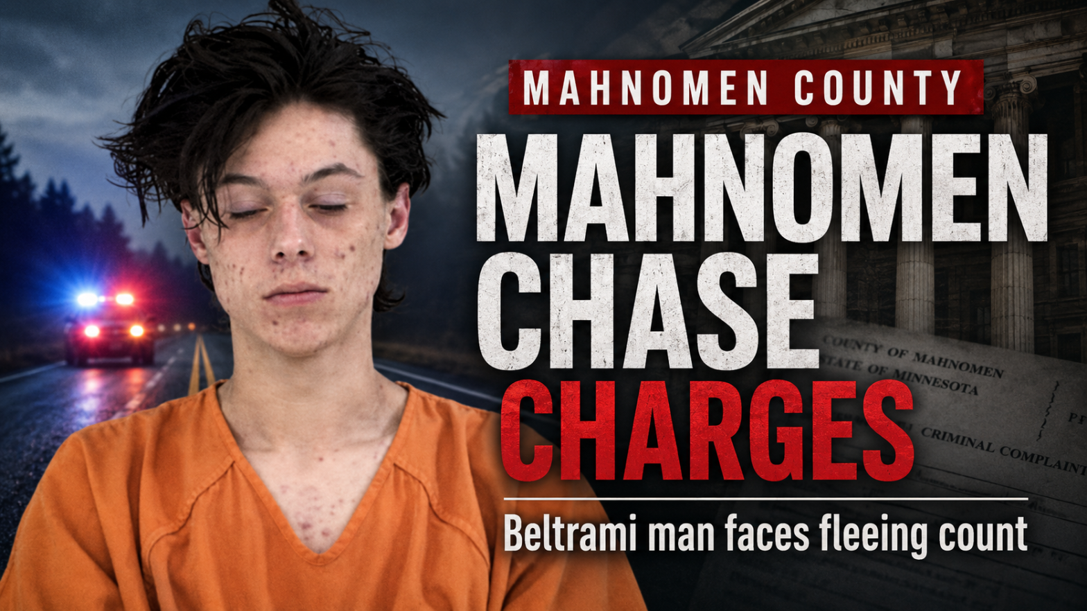 Mahnomen: Beltrami Man Charged In Police Chase
