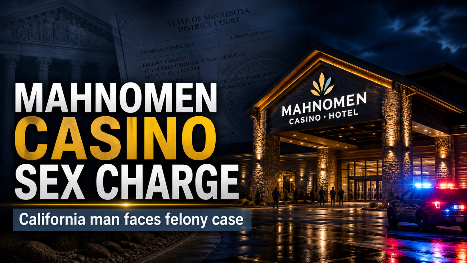 Mahnomen: Man Charged In Casino Sex Case