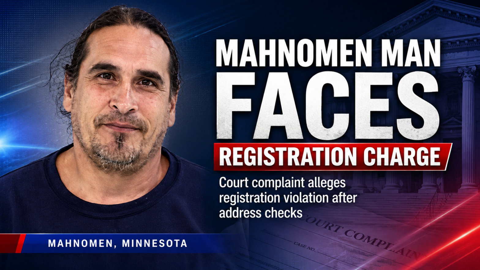 Mahnomen Man Charged In Registration Case
