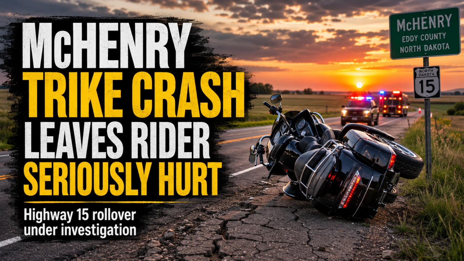 McHenry Trike Rollover Leaves Neche Man Injured
