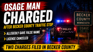Osage Man Charged After Becker County Stop