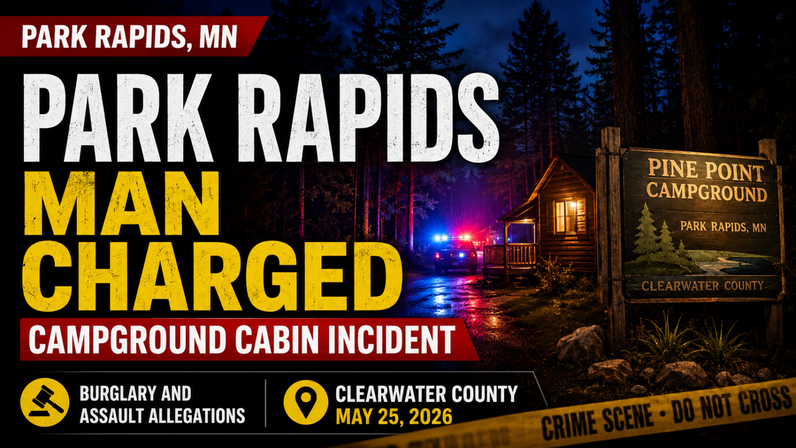 Park Rapids Man Charged In Campground Incident