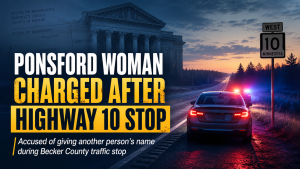 Ponsford Woman Charged In False Name Case