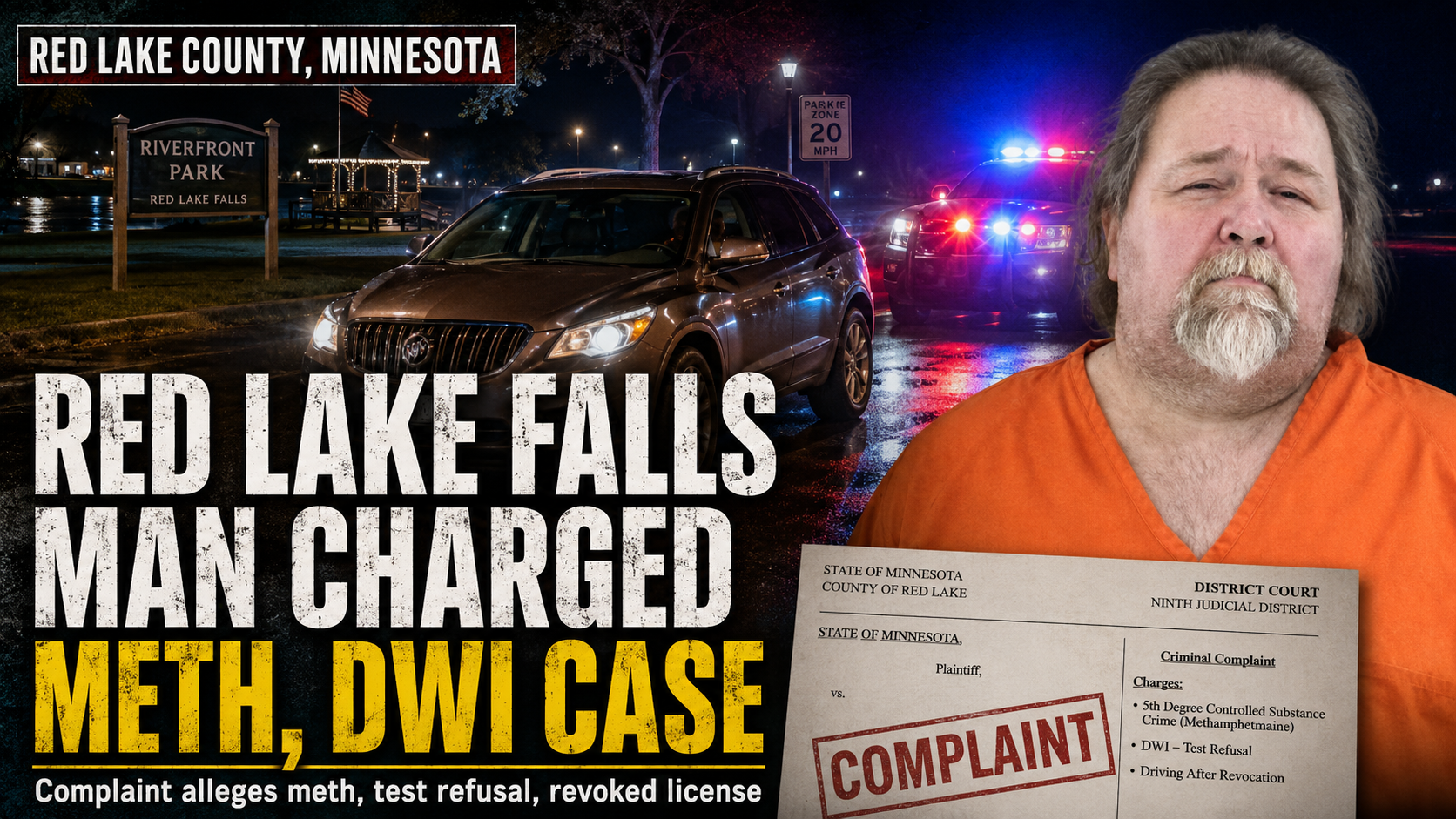 Red Lake Falls Man Charged In Meth, DWI Case – TRF News