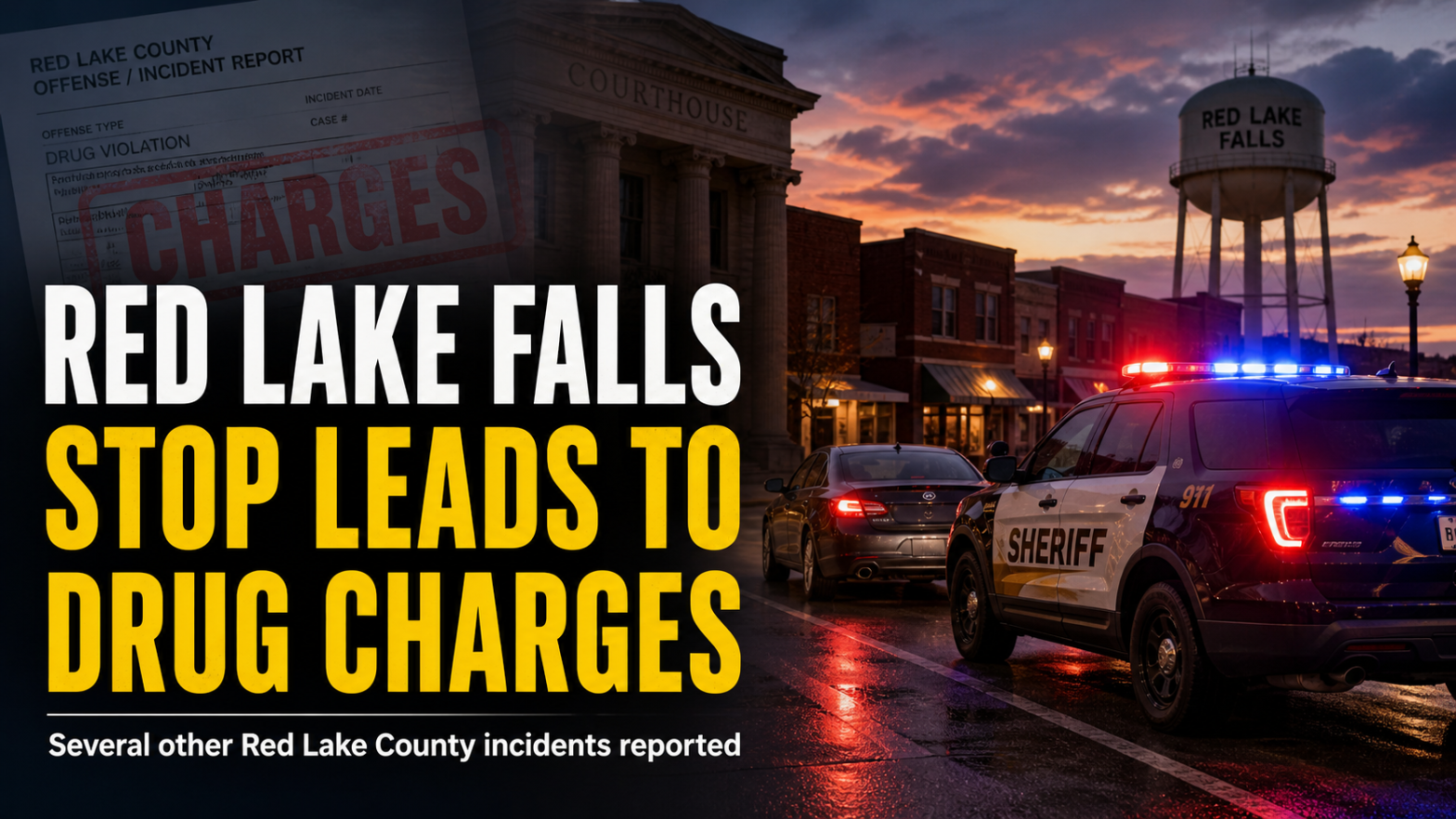 Red Lake Falls Man Faces Drug, DWI Counts