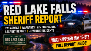 Red Lake Falls Report: DWI, Warrants, ATV Complaints