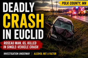 Roseau Man Dies In Polk County Crash