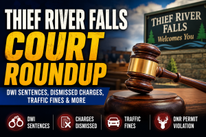 Thief River Falls Court Roundup: DWI, Theft Cases