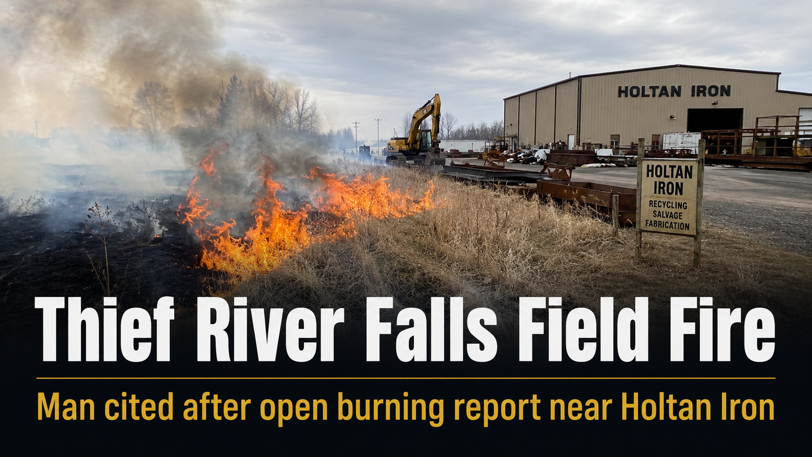 Thief River Falls Man Cited After Field Fire