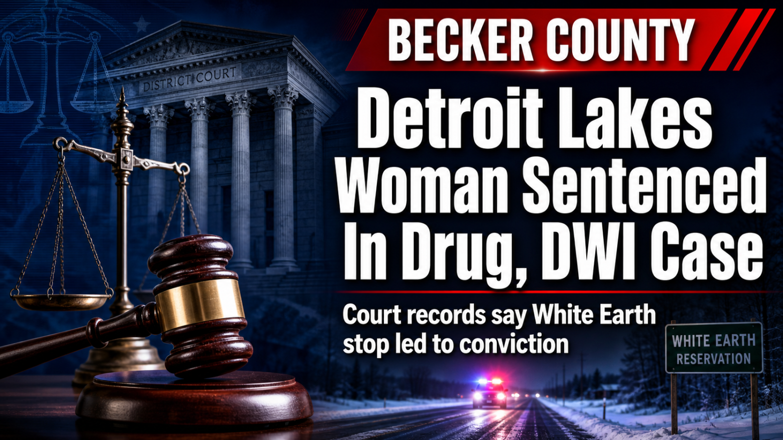 White Earth Stop Leads To DWI, Drug Sentence