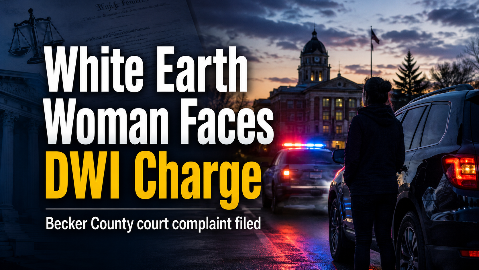 White Earth Woman Charged In Becker County DWI