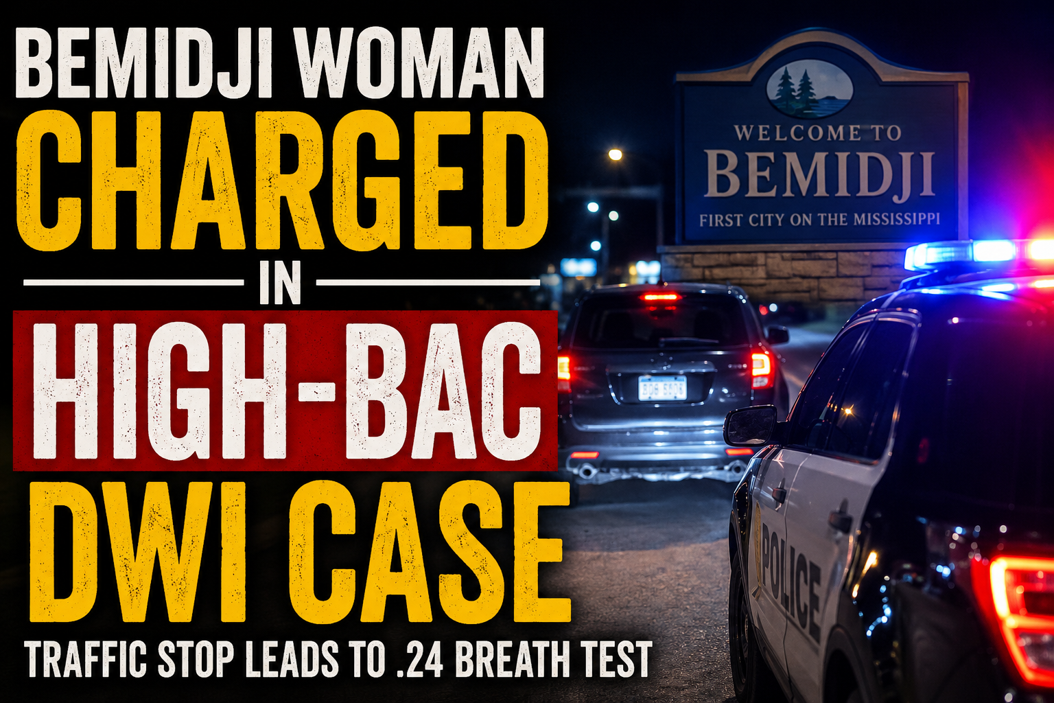 Bemidji Woman Charged In High-BAC DWI Case