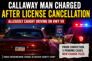 Callaway Man Charged After License Cancellation
