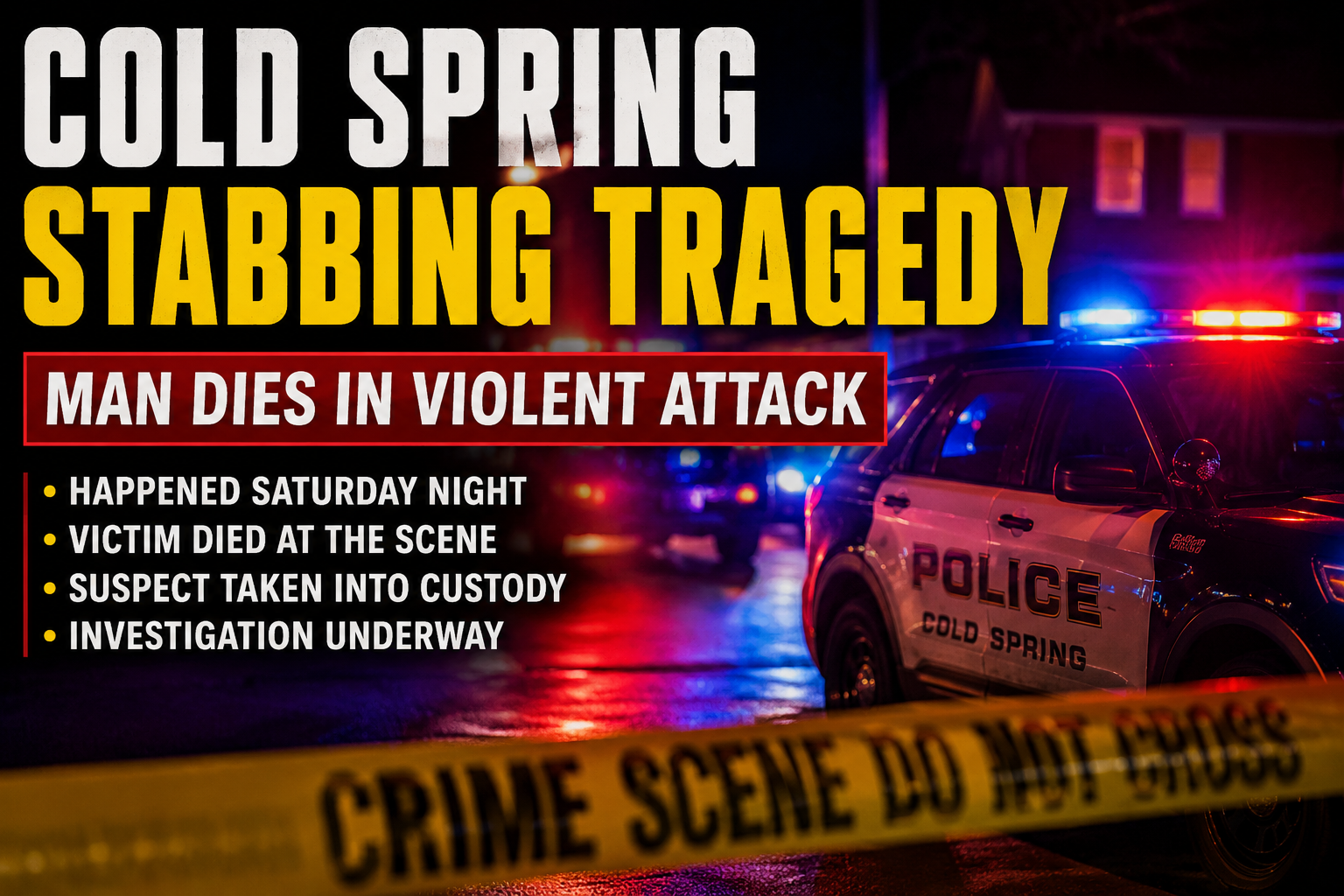 Cold Spring Stabbing Leaves One Man Dead