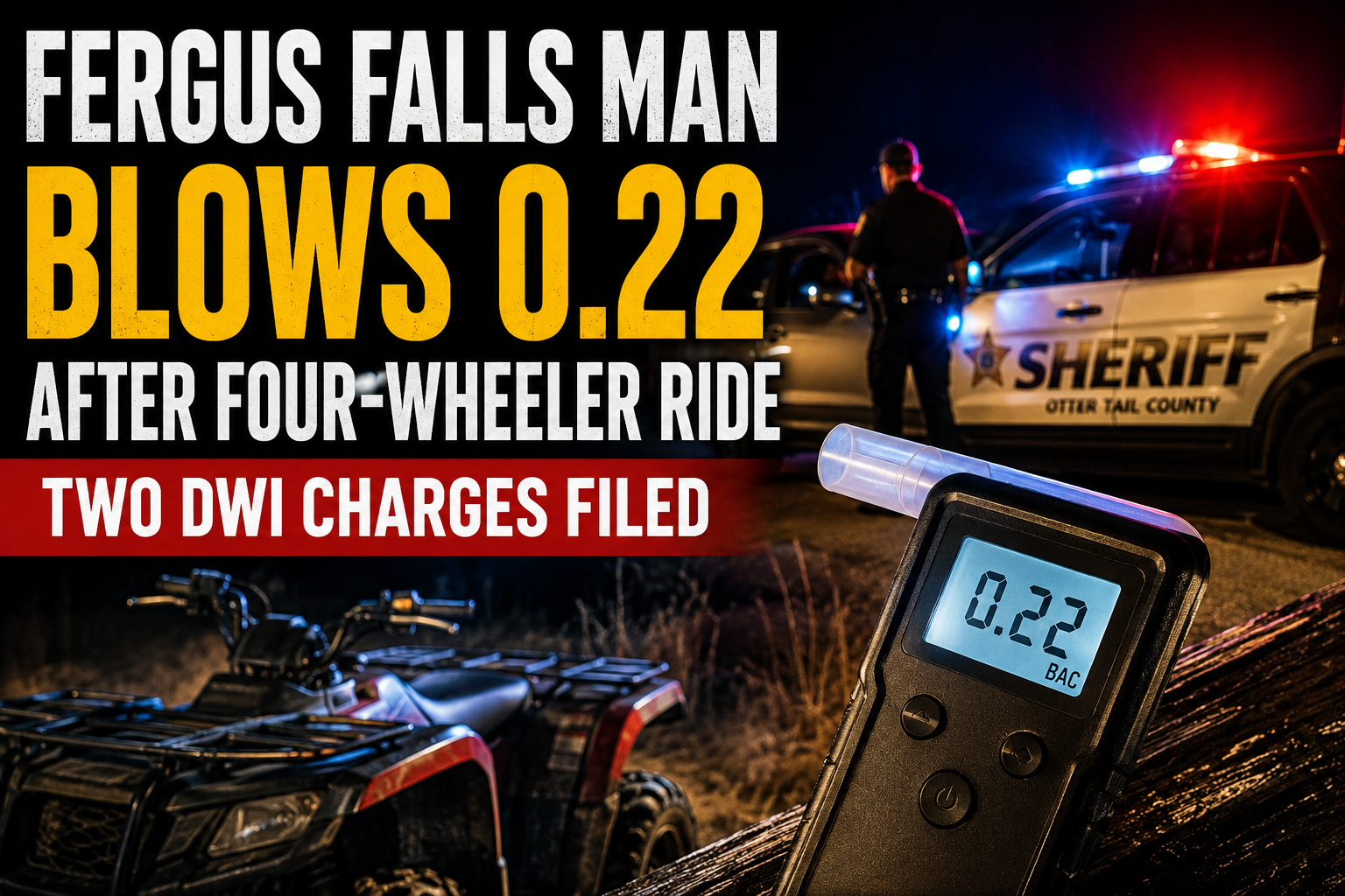 Fergus Falls Man Charged After 0.22 DWI Test