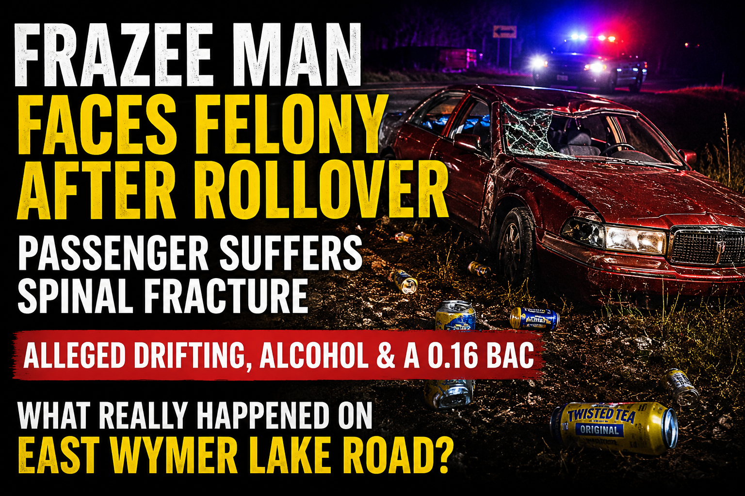 Frazee Man Charged After Rollover Injures Passenger