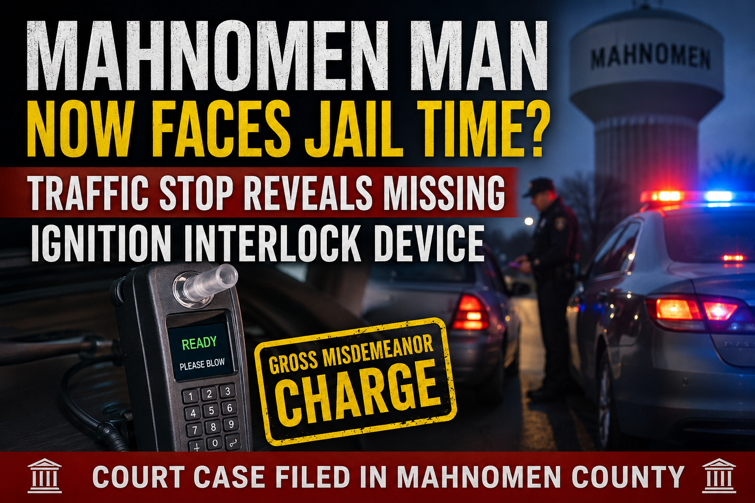 Mahnomen Man Charged In Interlock Case