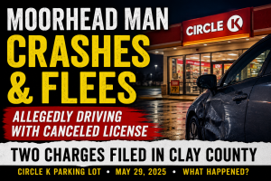 Moorhead Man Charged After Circle K Crash