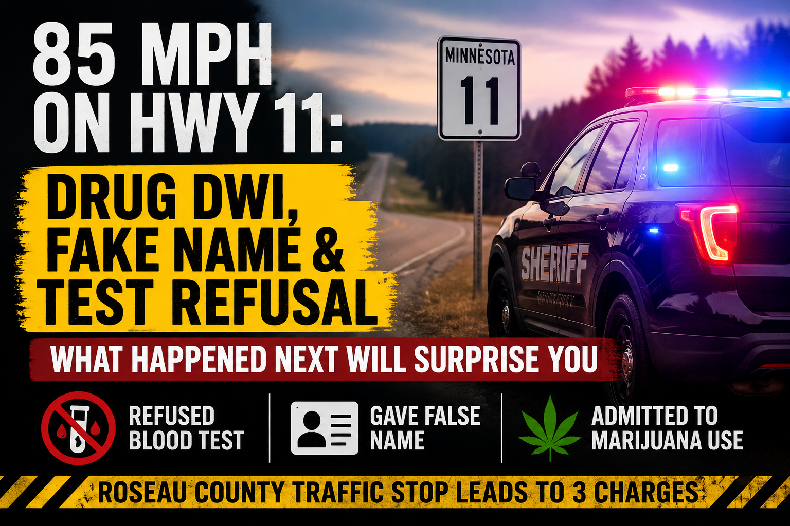 Moorhead Man Charged After Roseau County Stop