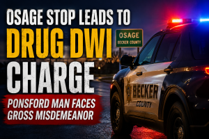 Osage Drug DWI Case: Ponsford Man Charged