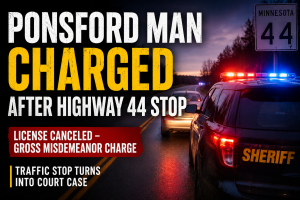 Ponsford Man Charged After Highway 44 Stop