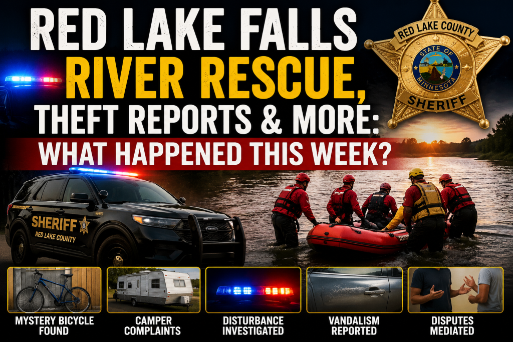 Red Lake Falls Calls Include River Rescue