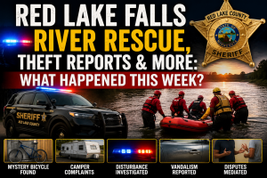 Red Lake Falls Calls Include River Rescue