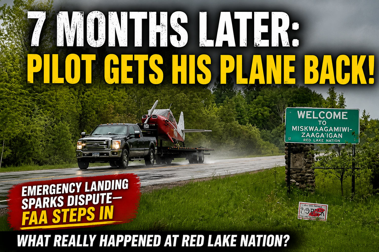 Red Lake Plane Dispute Ends For Roseau Pilot
