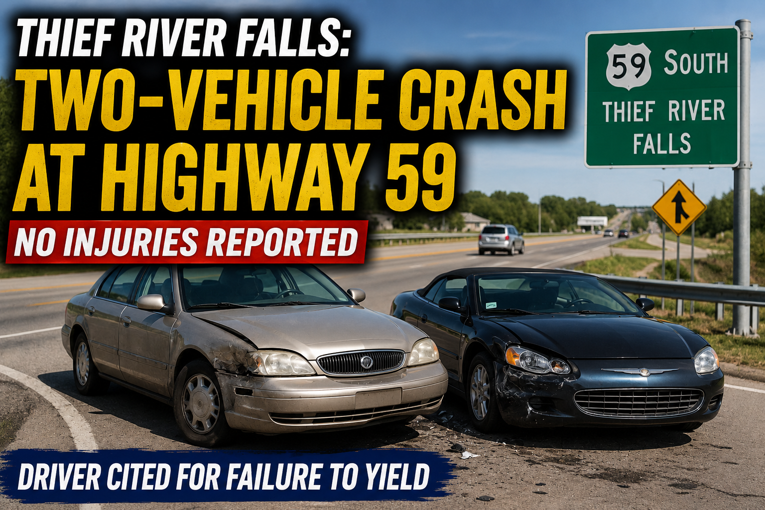 Thief River Falls Crash Leads to Yield Citation