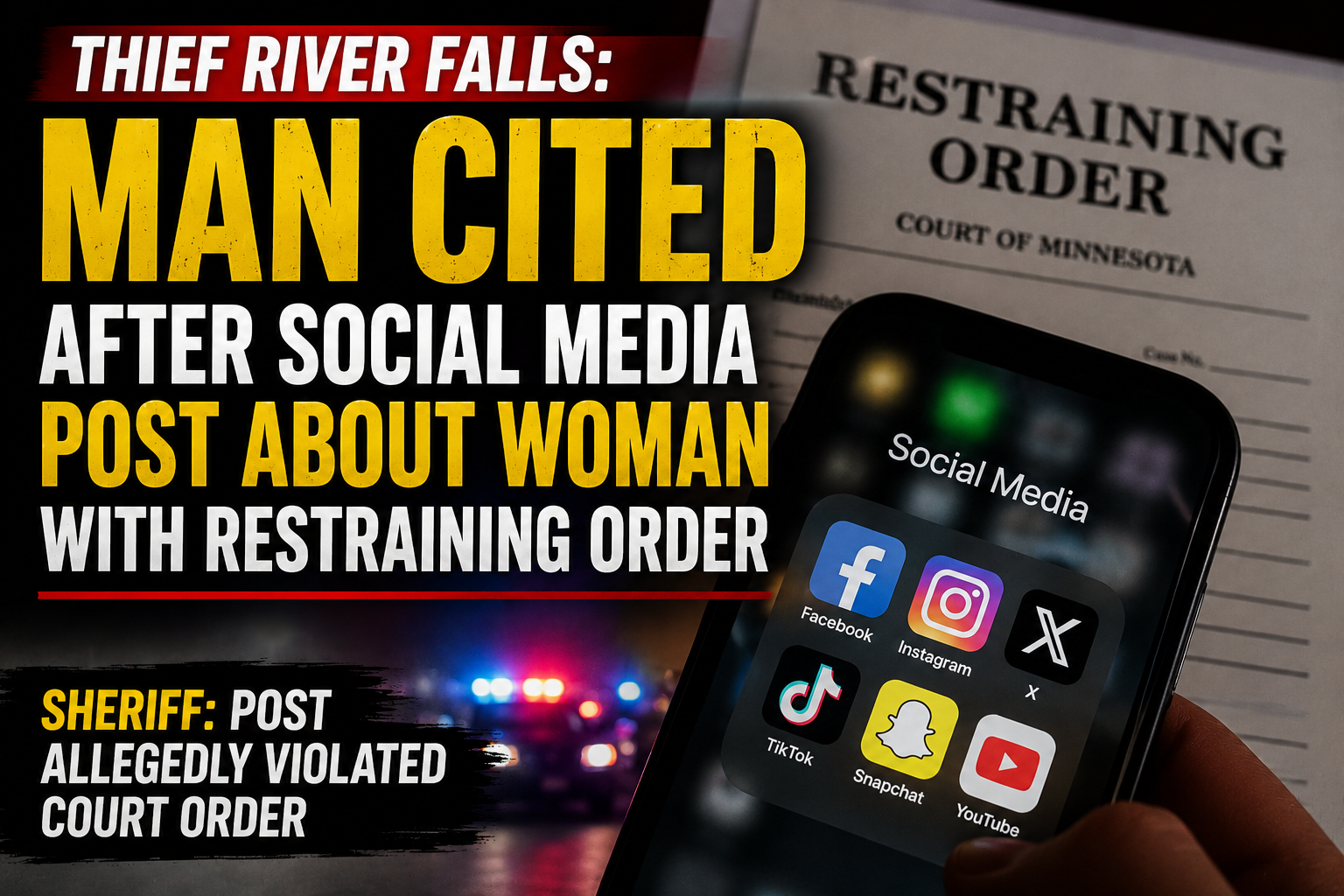 Thief River Falls Man Cited in Order Violation