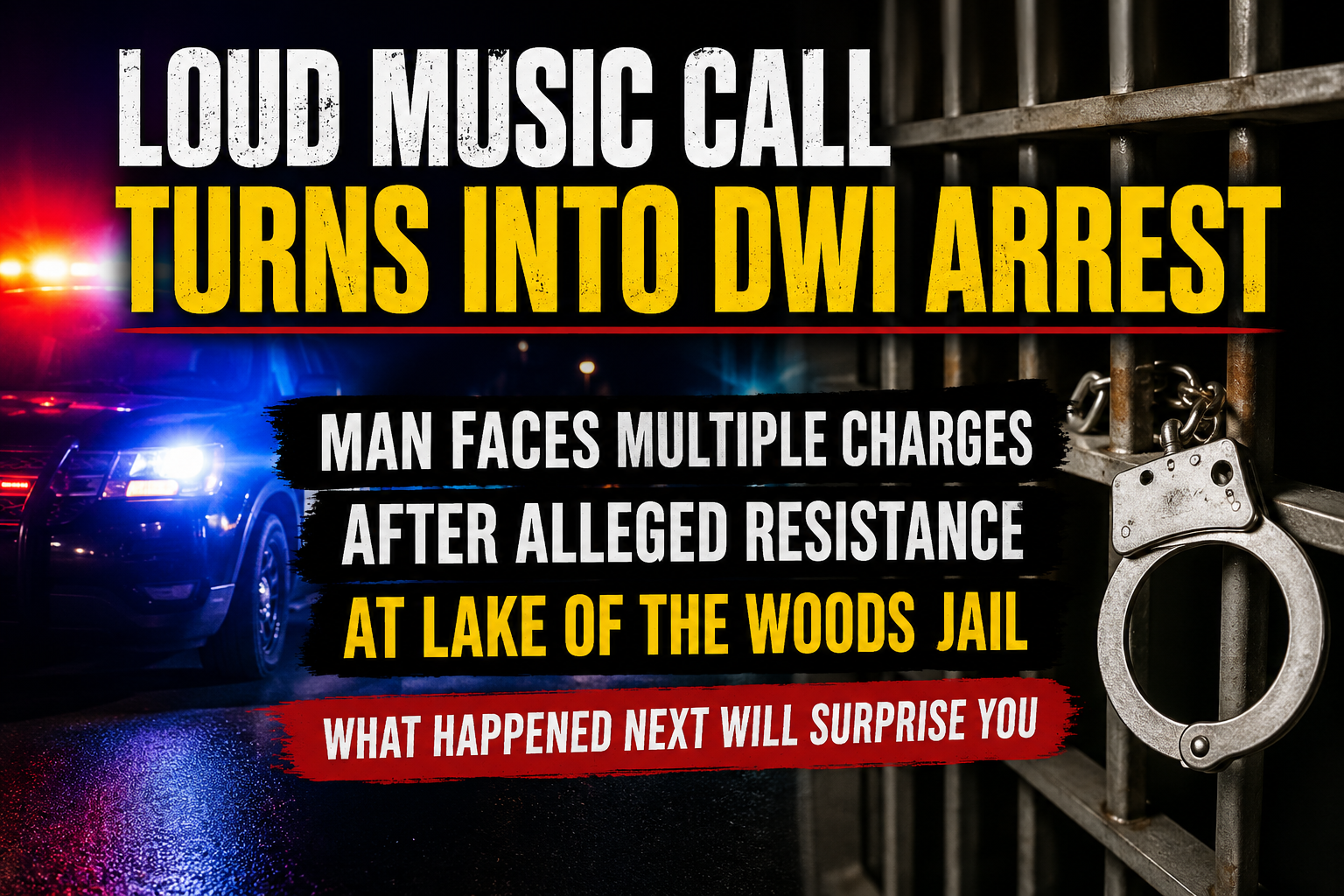 Williams Man Charged After DWI, Jail Incident