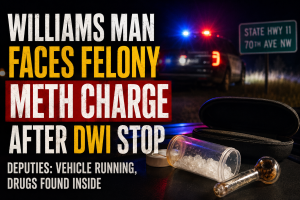 Williams Man Charged In Meth, DWI Case