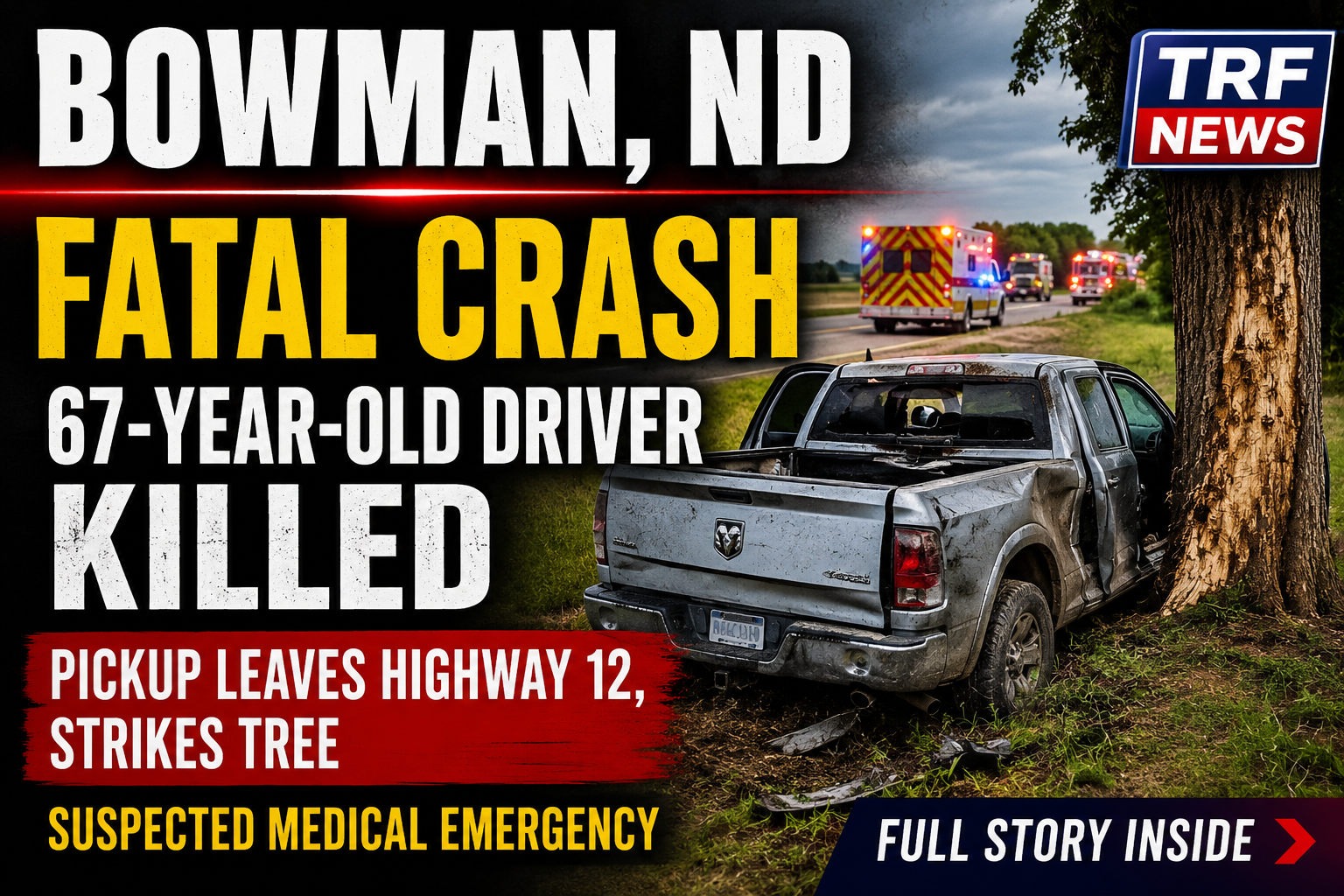 Bowman Driver Dies After Highway 12 Crash
