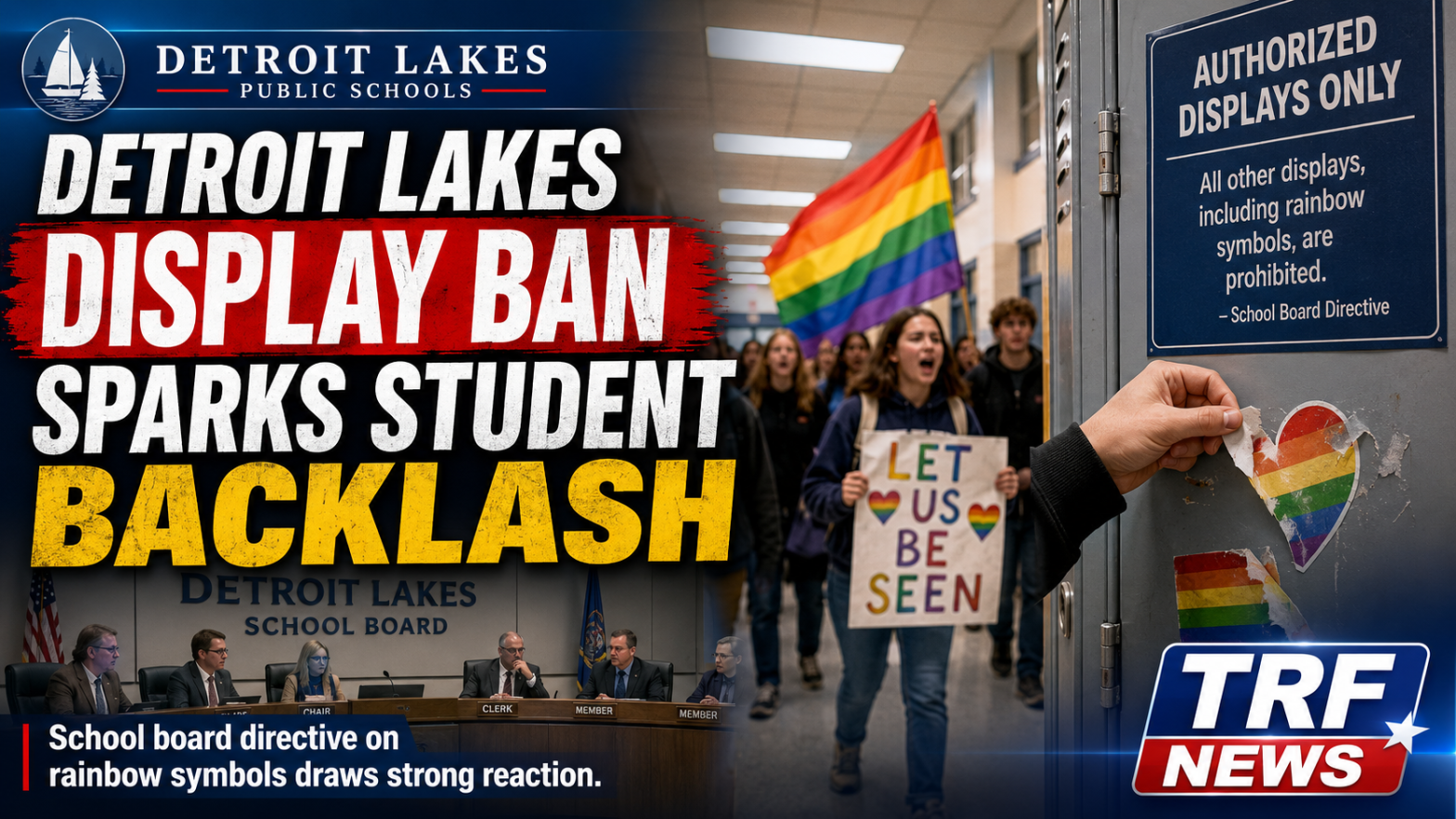 Detroit Lakes Rainbow Display Ban Draws Backlash