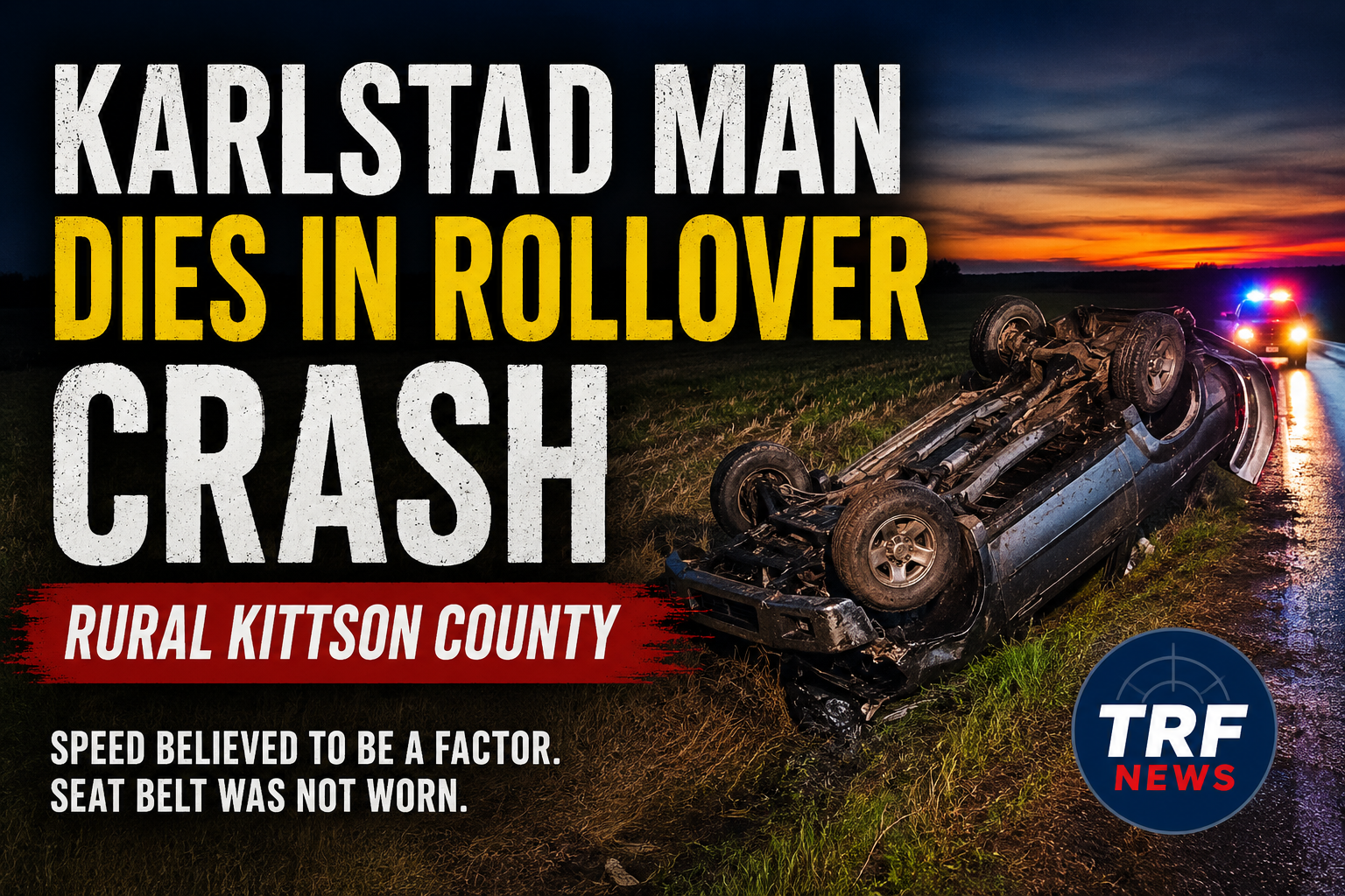 Karlstad Man Killed in Kittson County Crash