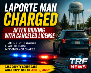 Laporte Man Charged After Driving Without License