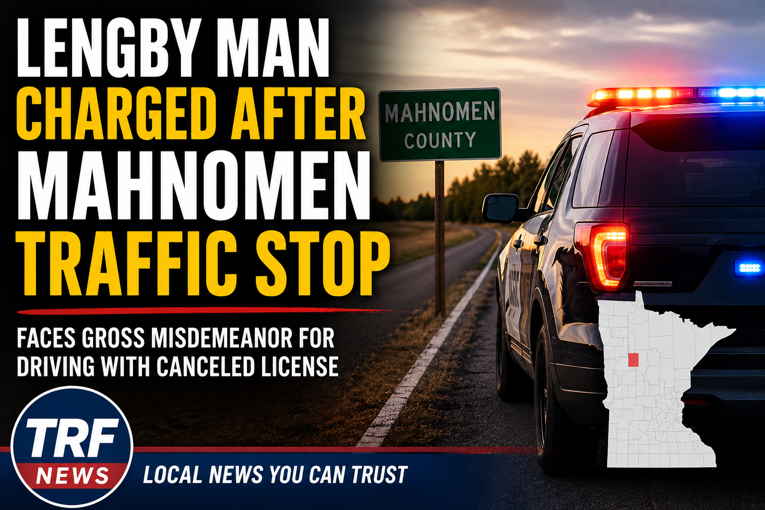 Lengby Man Charged After Mahnomen Traffic Stop