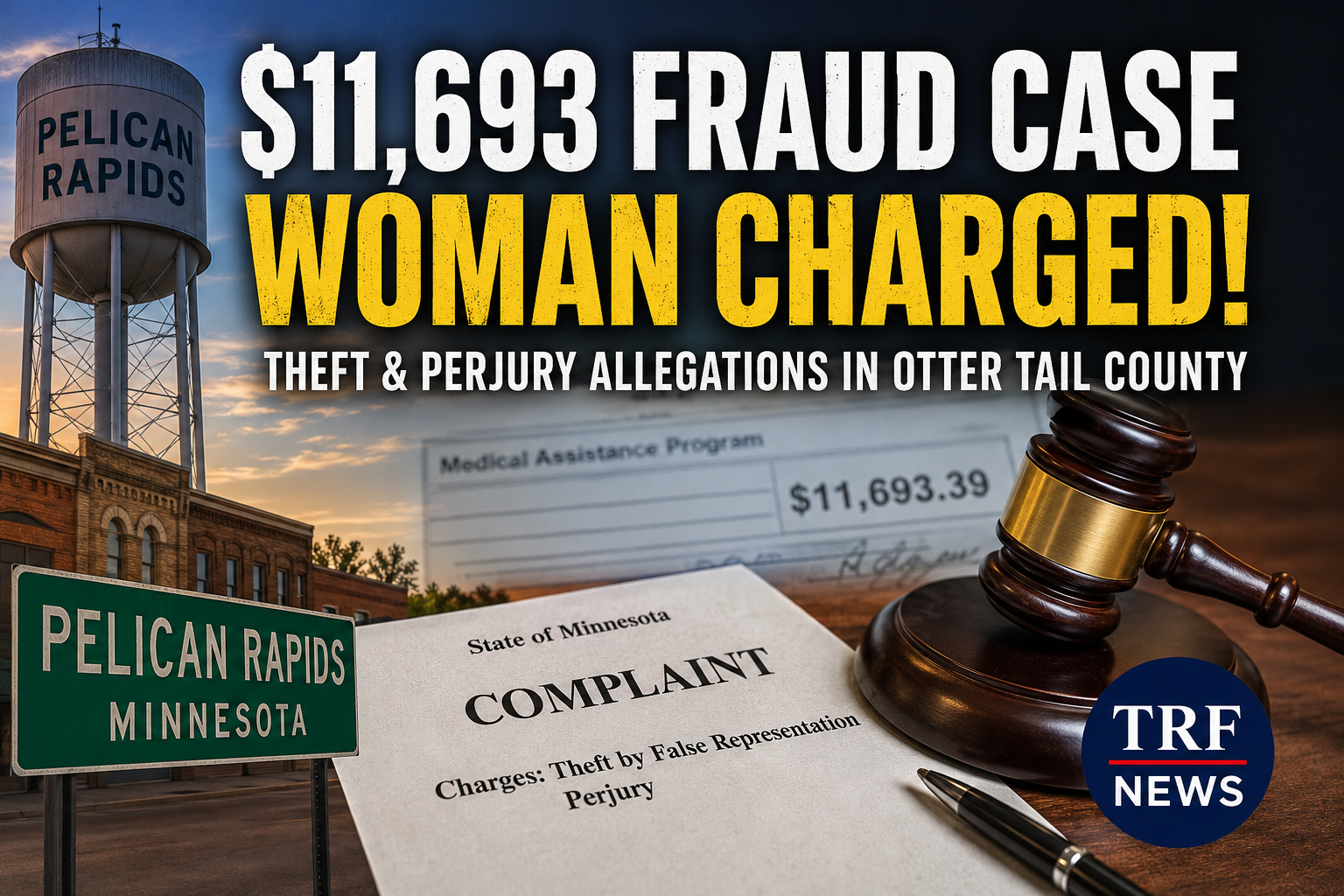 Pelican Rapids Woman Charged in $11K Fraud Case