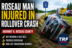 Roseau Man Injured in Highway 9 Rollover