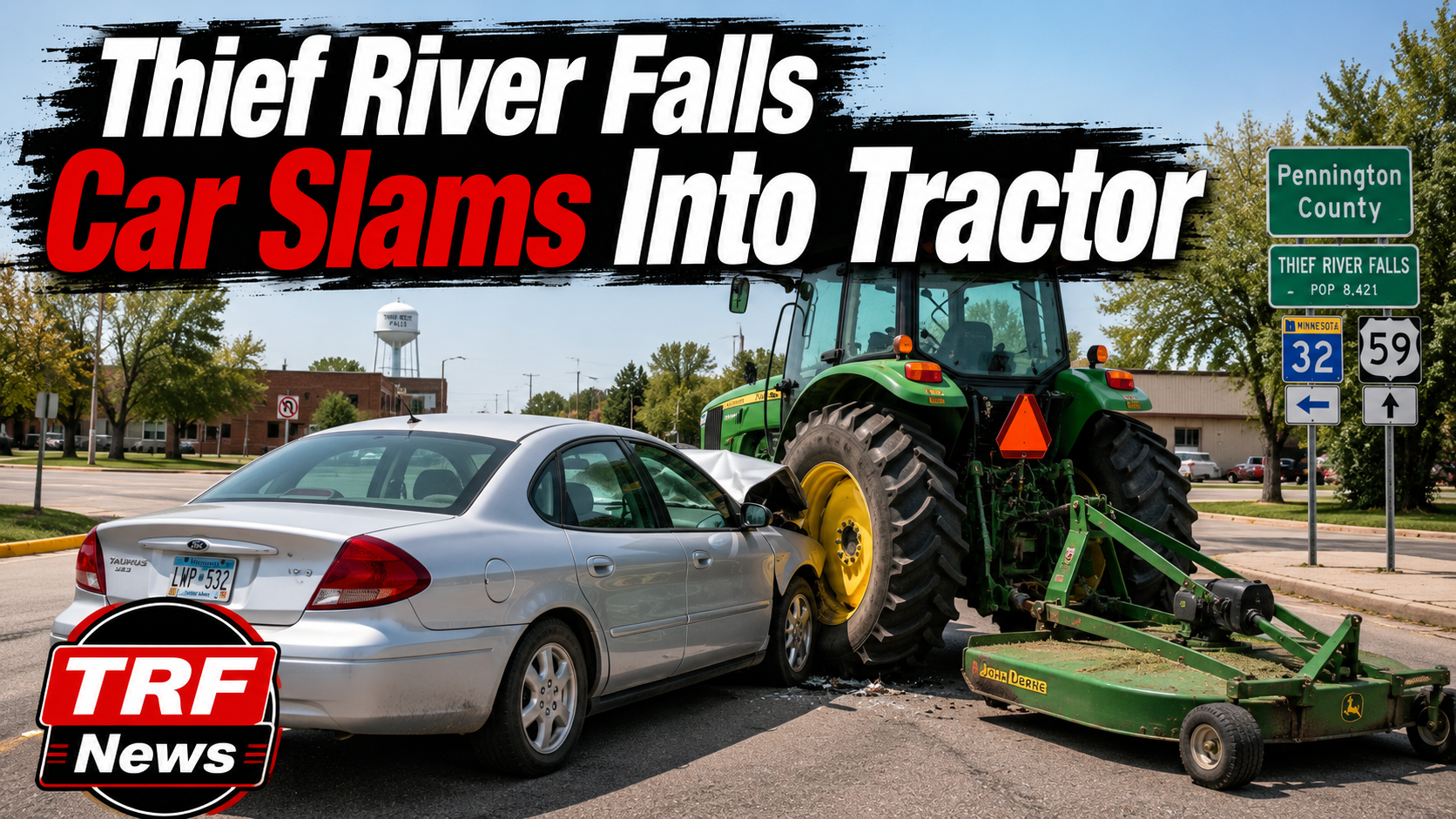 Thief River Falls Car Rear-Ends Tractor