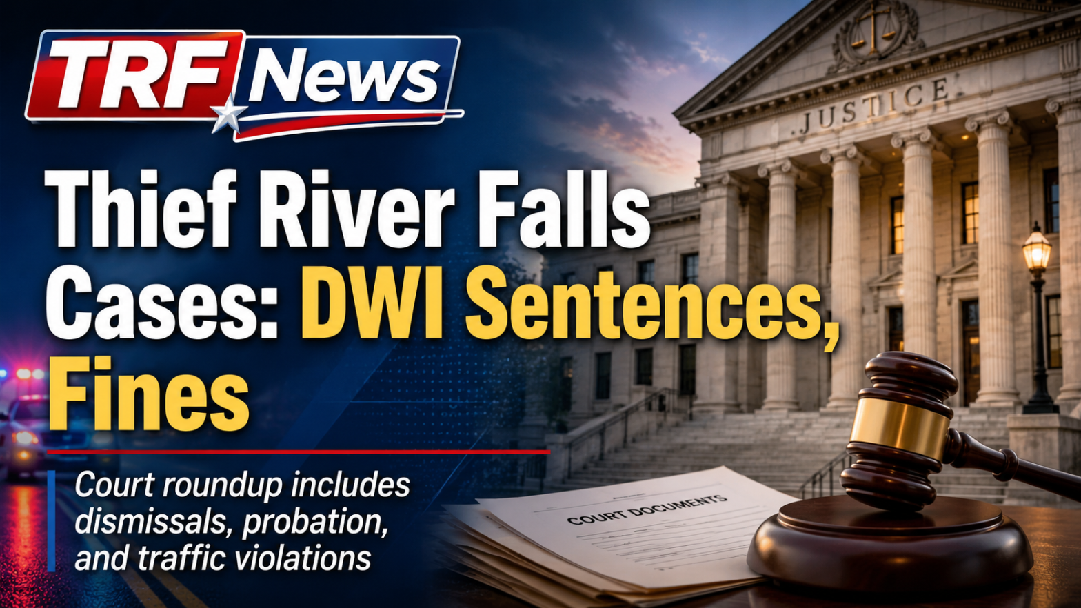 Thief River Falls Court Cases Bring DWI Sentences