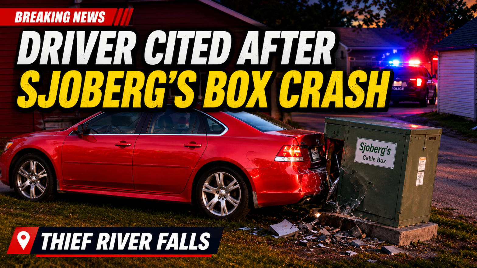 Thief River Falls Man Cited After Cable Box Crash