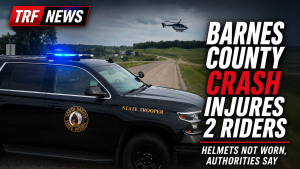 Valley City Area Motorcycle Crash Injures Two