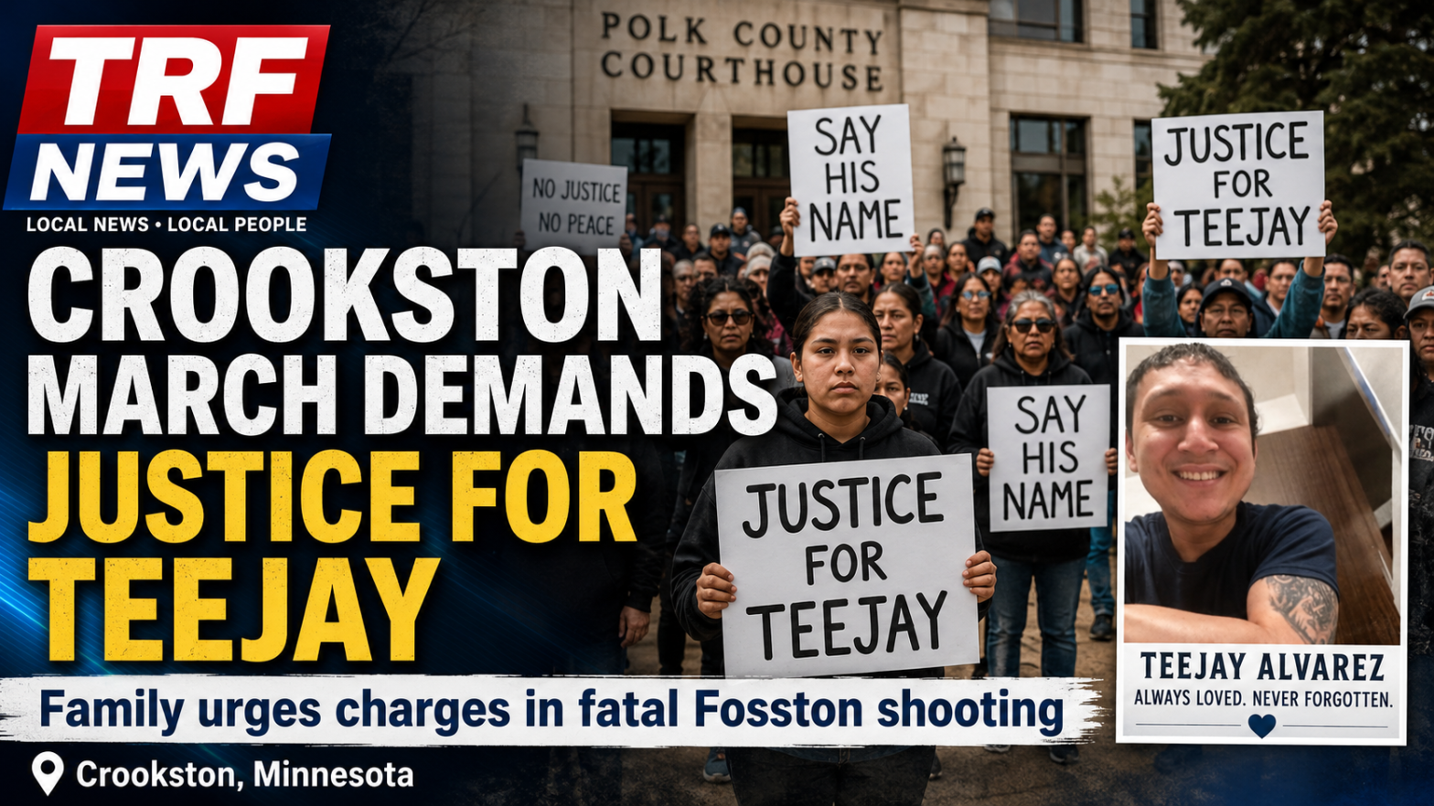 Crookston Family Demands Justice for Teejay Alvarez