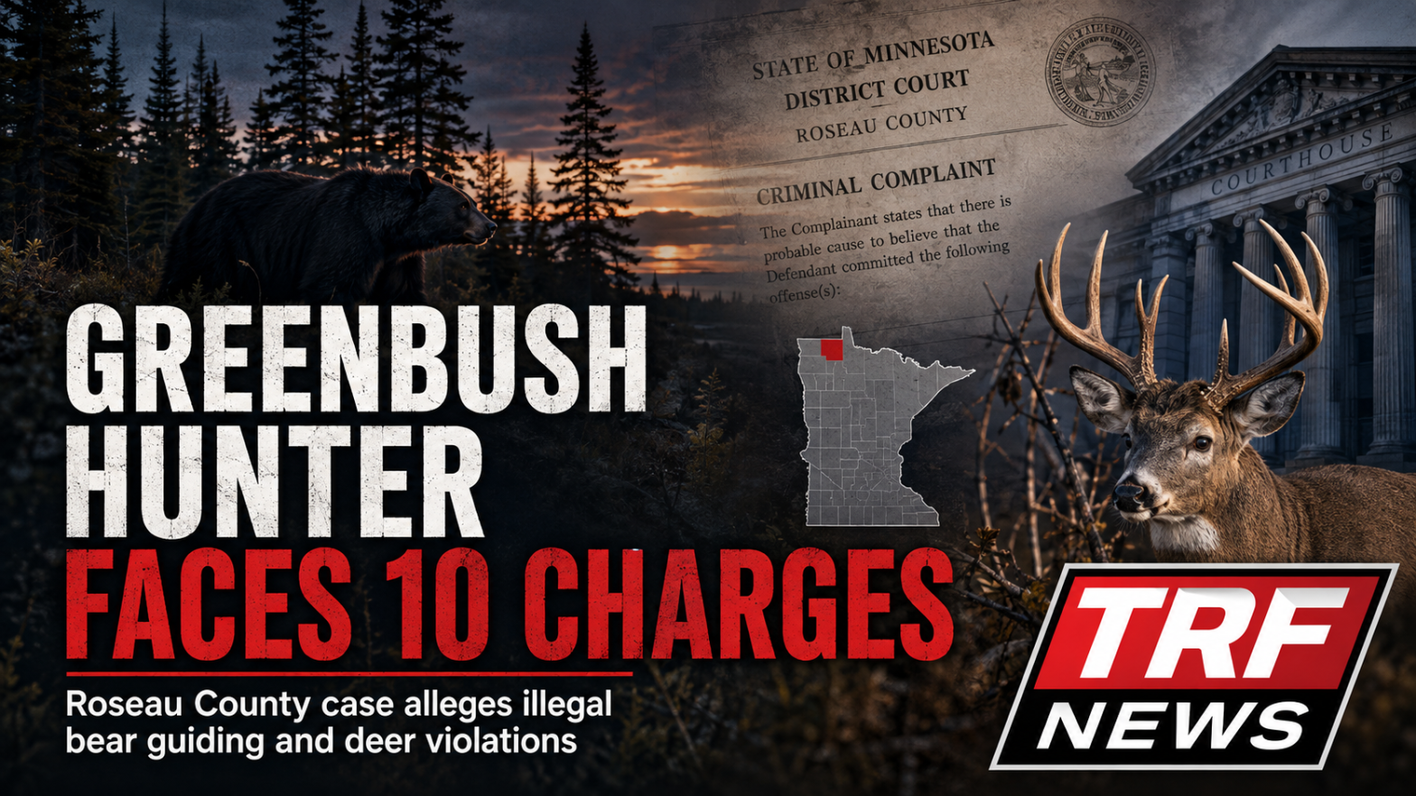 Greenbush Man Faces 10 Hunting Charges